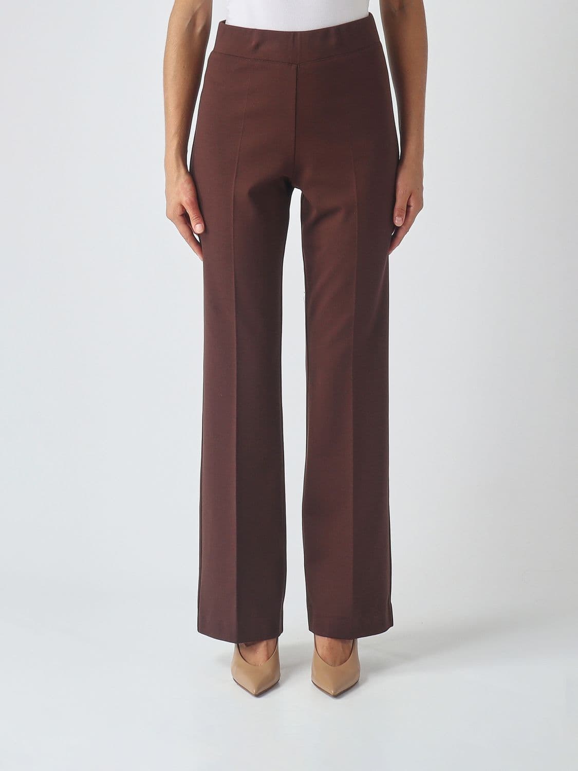 Meimeij Pants Woman color Brown