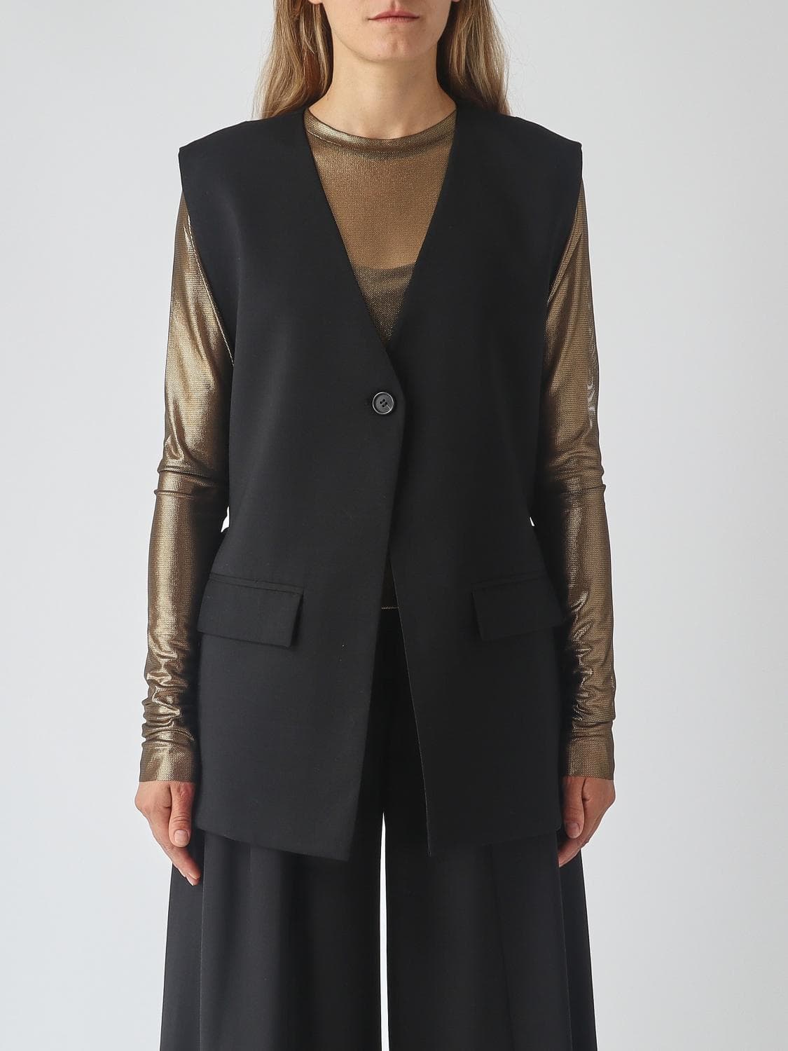 Meimeij Waistcoat Woman color Black
