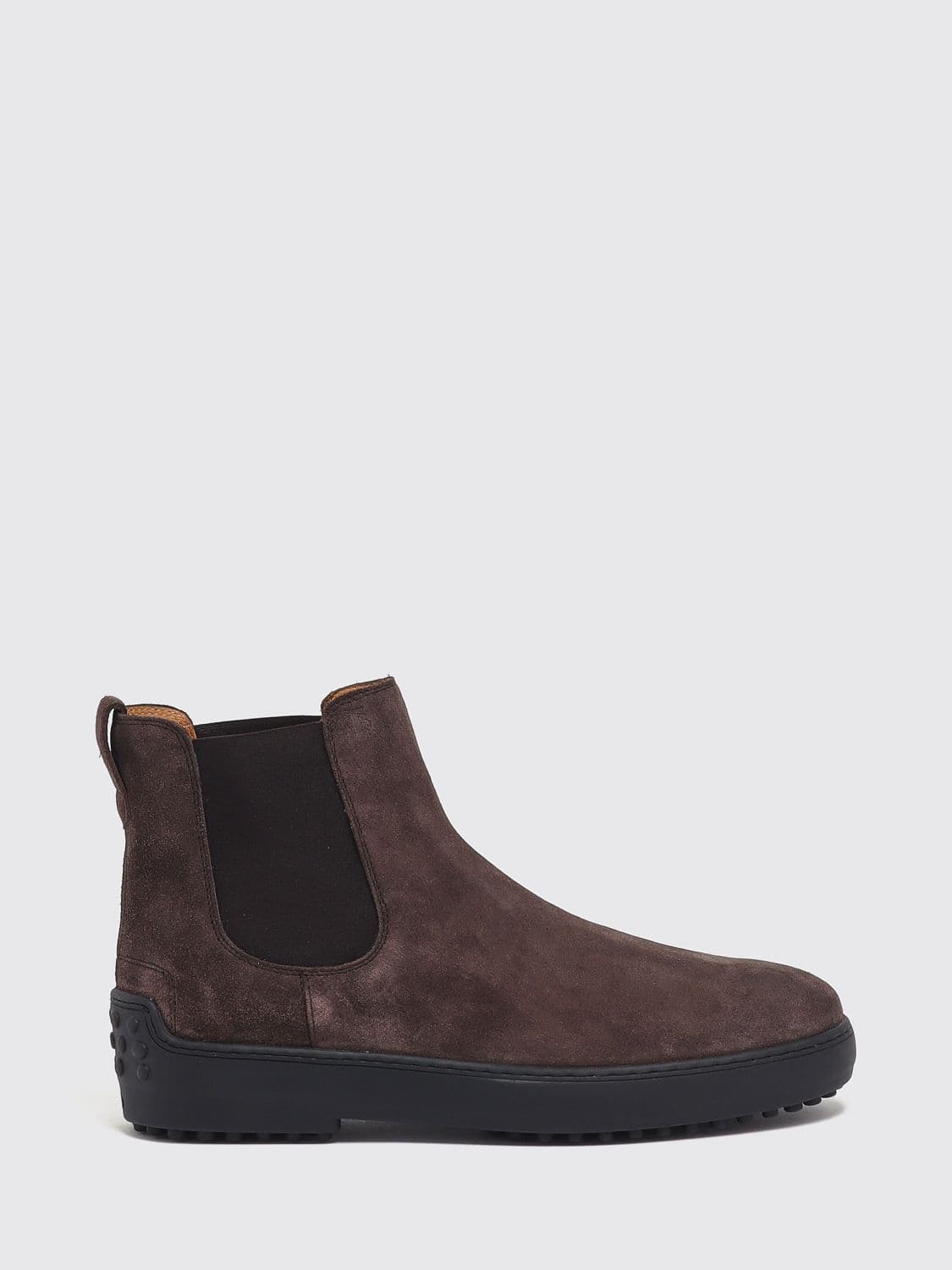 Tod's Gommino Suede Chelsea Boots with T Timeless Logo