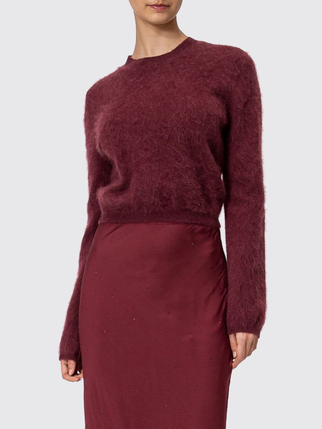Twinset Wool, Silk and Cashmere Blend Crewneck Jumper