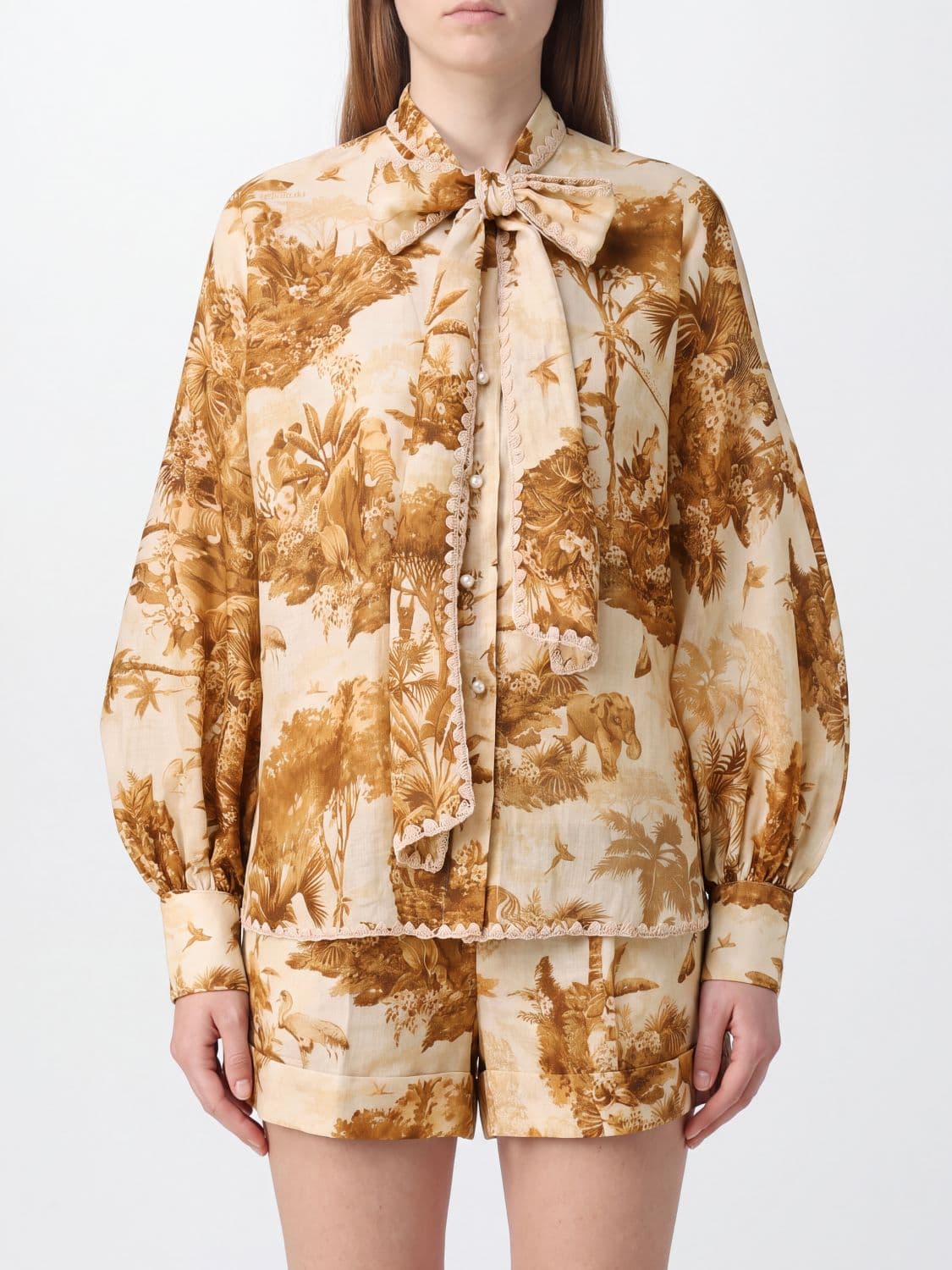 Zimmermann Shirt Woman color Beige