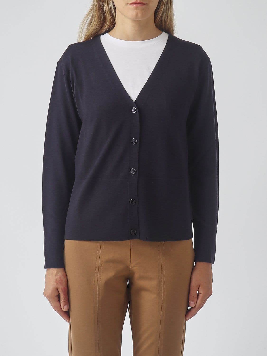 Mm Max Mara Cardigan Woman color Navy