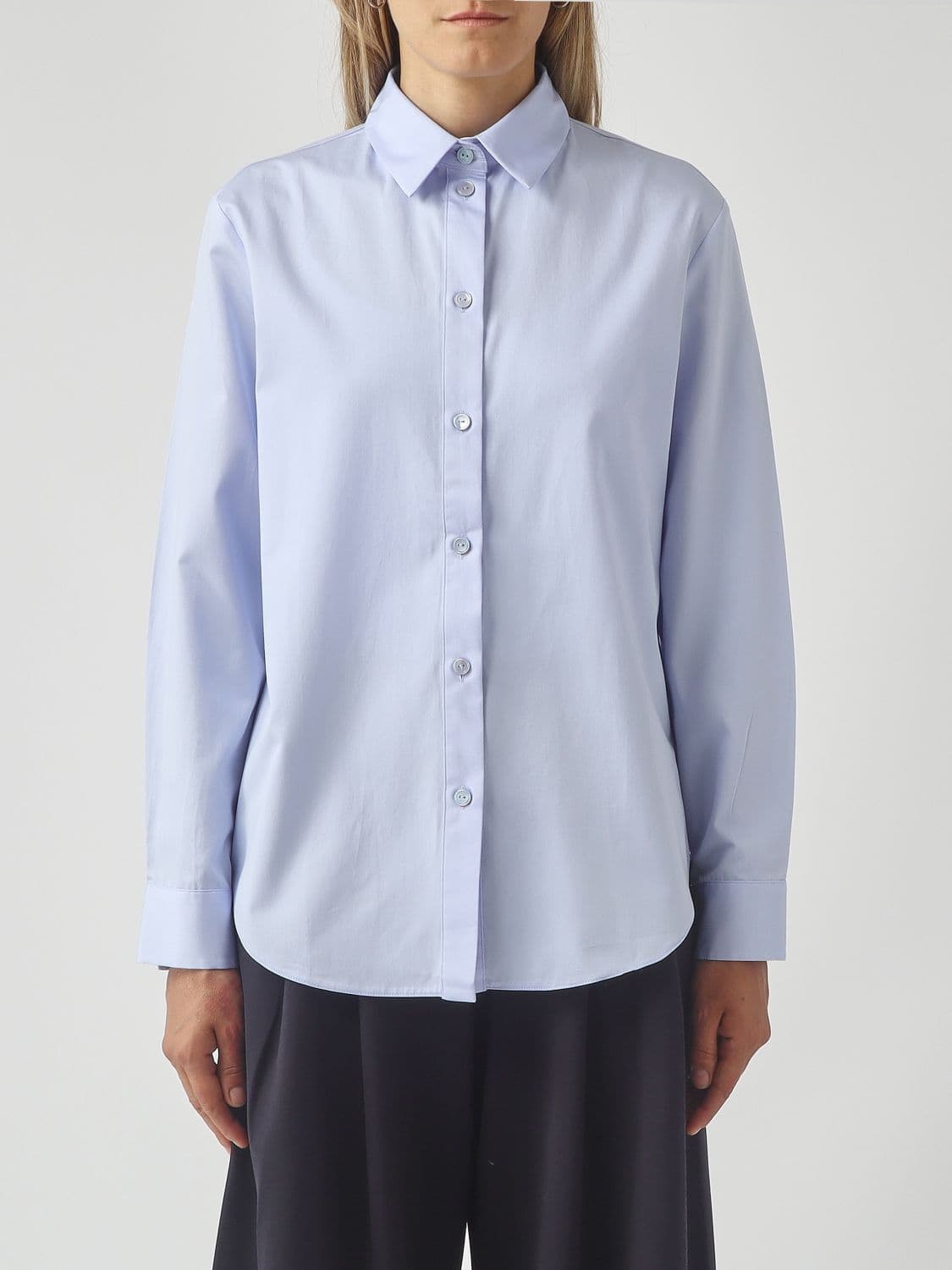 Mm Max Mara Shirt Woman color Gnawed Blue