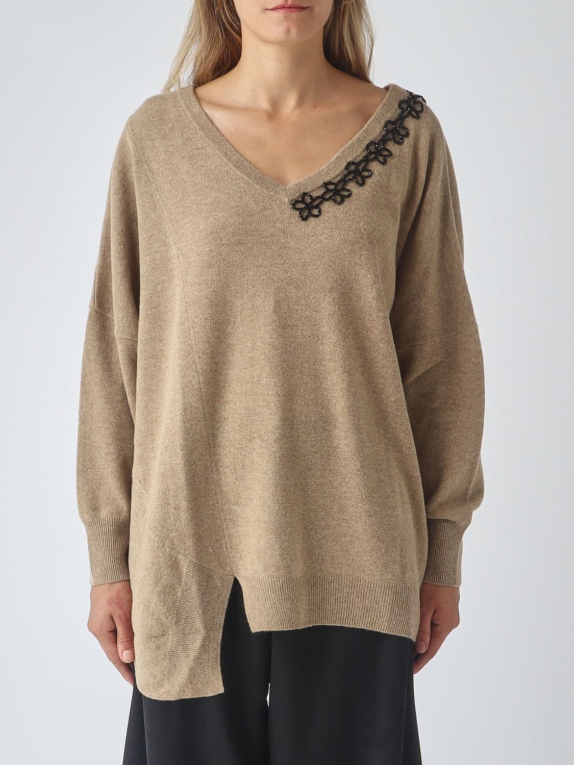 Meimeij Sweater Woman color Dove Grey