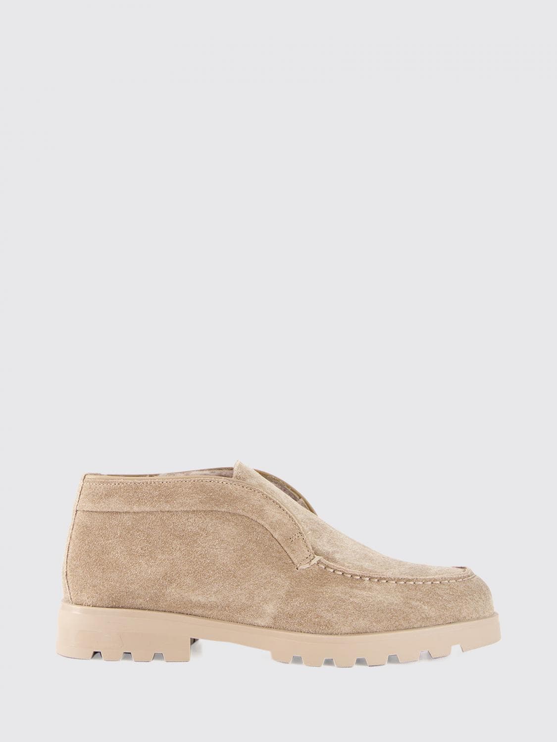 Santoni Flat Ankle Boot Woman color Beige