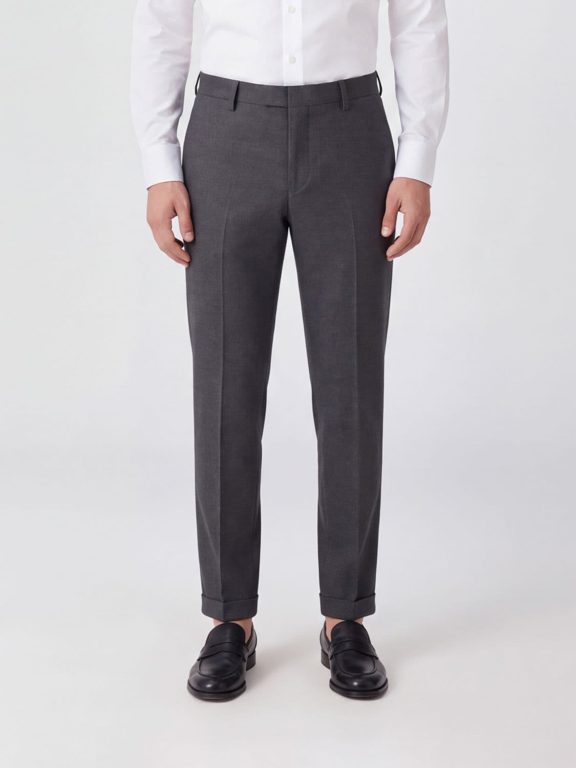 Dondup Gaubert Slim Fit Sartorial Trousers in Wool Blend