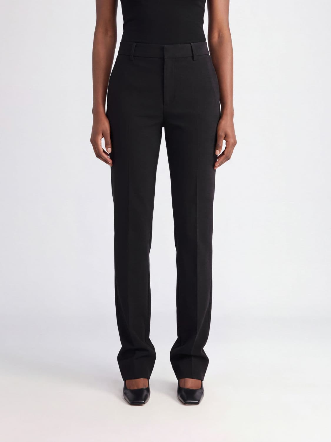 Pt Torino Mid-Rise Tailored Skinny Trousers in Crêpe