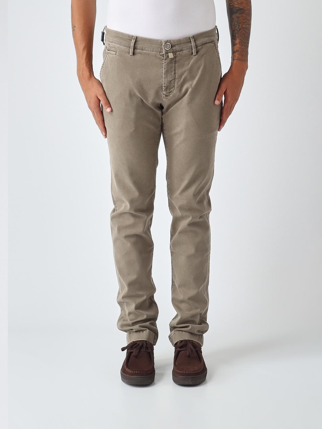 Jacob Cohen Bobby Skinny Fit Cotton Blend Trousers