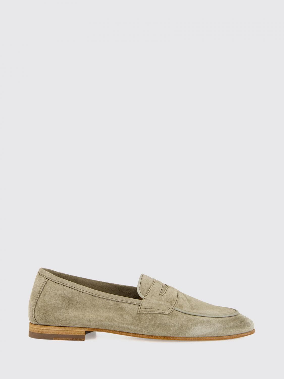 Frescobol Carioca Suede Penny Loafers with Strap