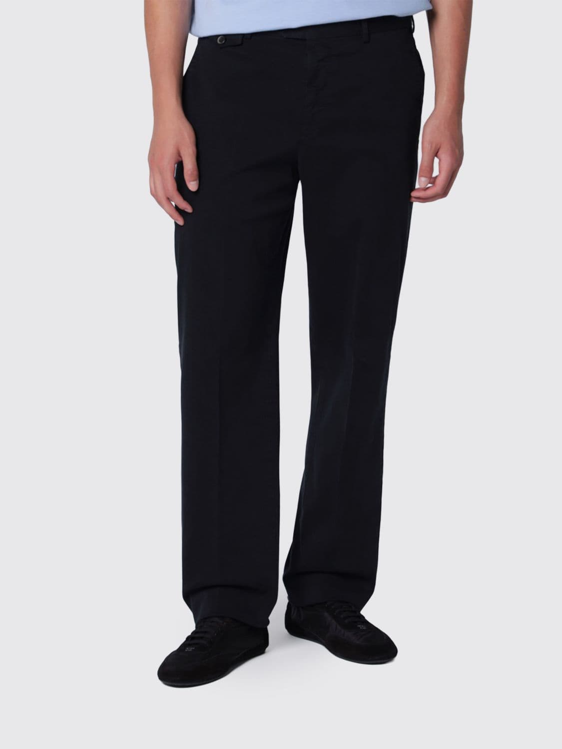Pt Torino Straight-Leg Pleated Chino Trousers in Stretch Cotton