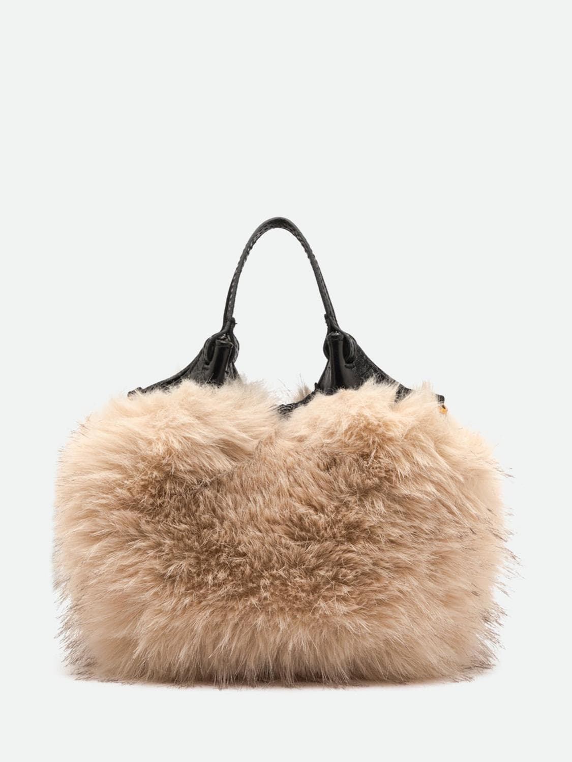 Gianni Chiarini Dua Mini Faux Fur and Cowhide Leather Handbag · OS