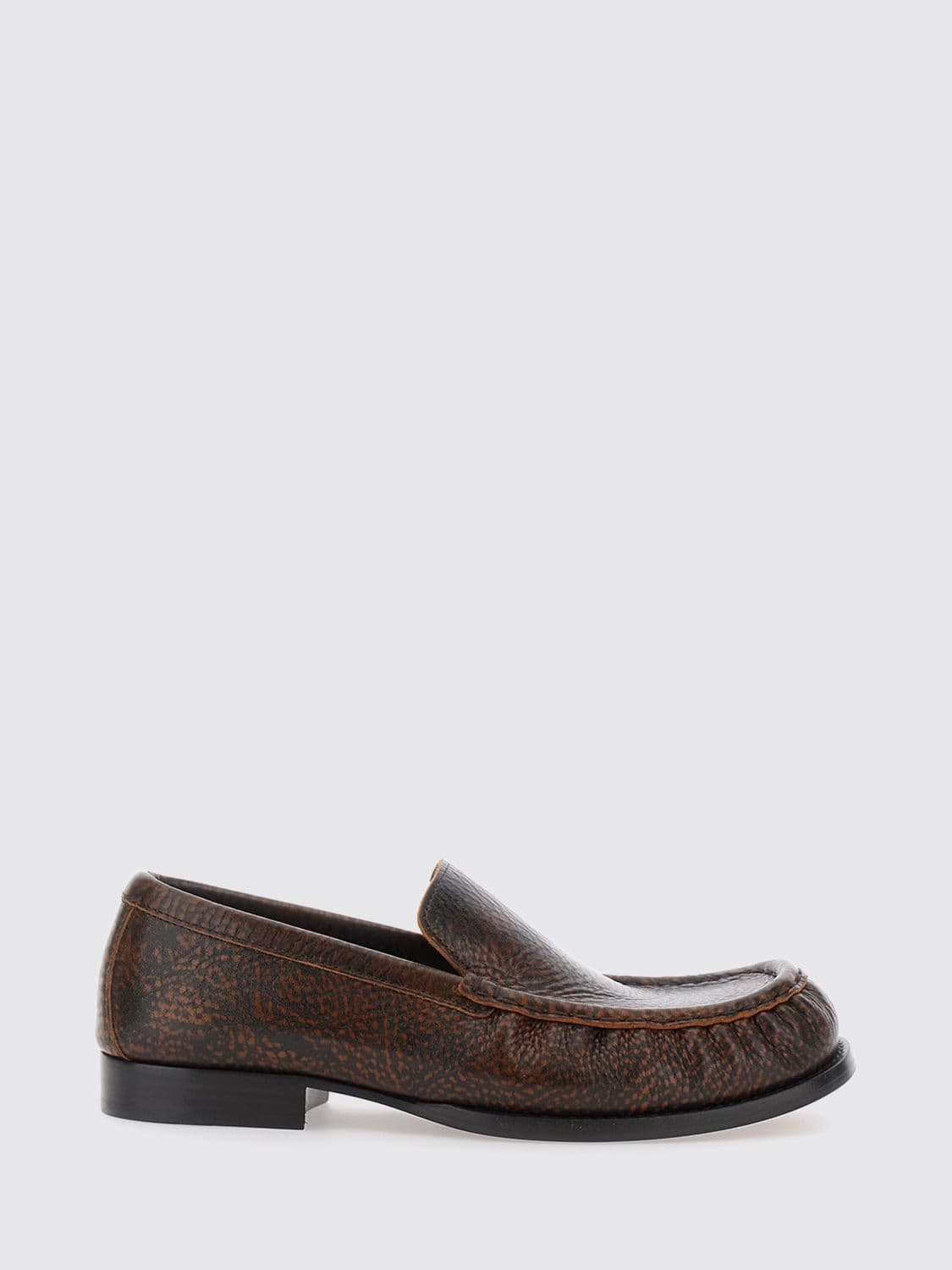 Dries Van Noten Distressed Calfskin Loafers