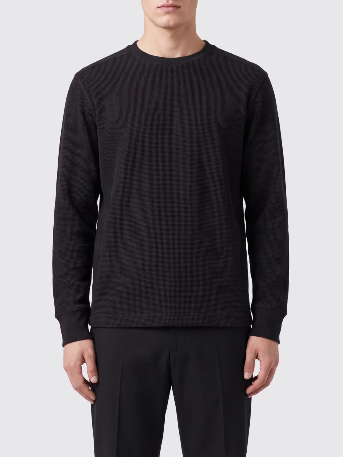 Entire Studios Crewneck Cotton Jumper with Long Sleeves and Elasticated Cuffs