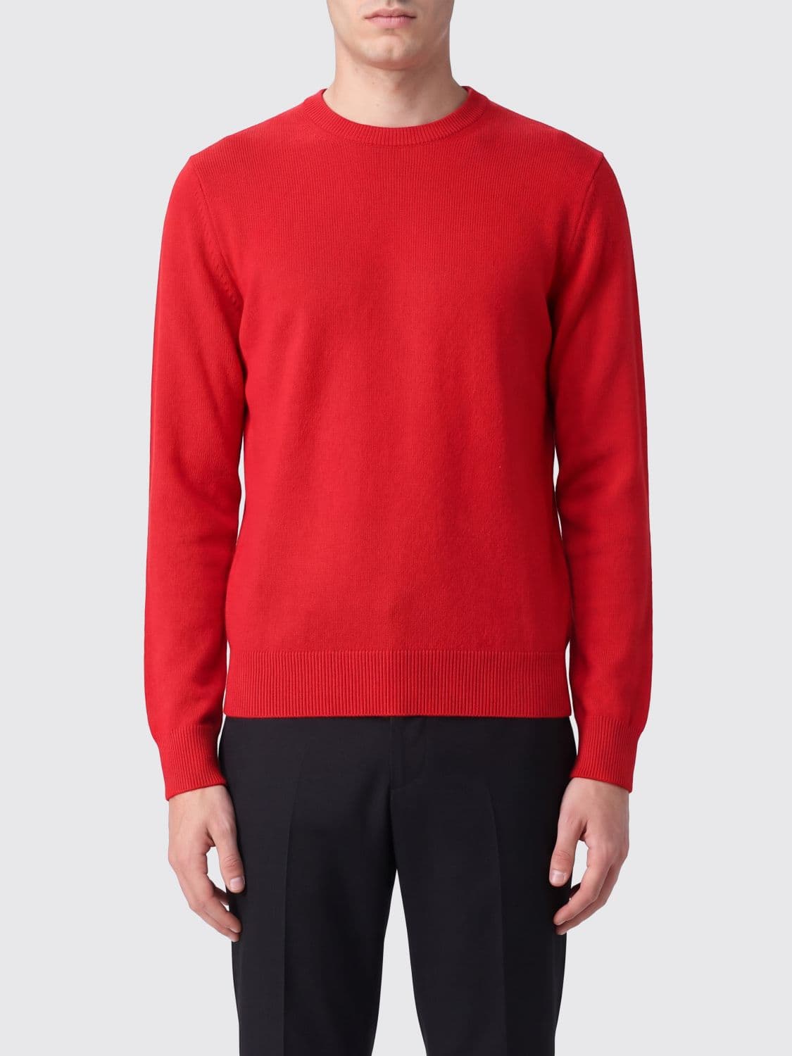 Entire Studios Wool and Cashmere Blend Crewneck Jumper with Ribbed Trims