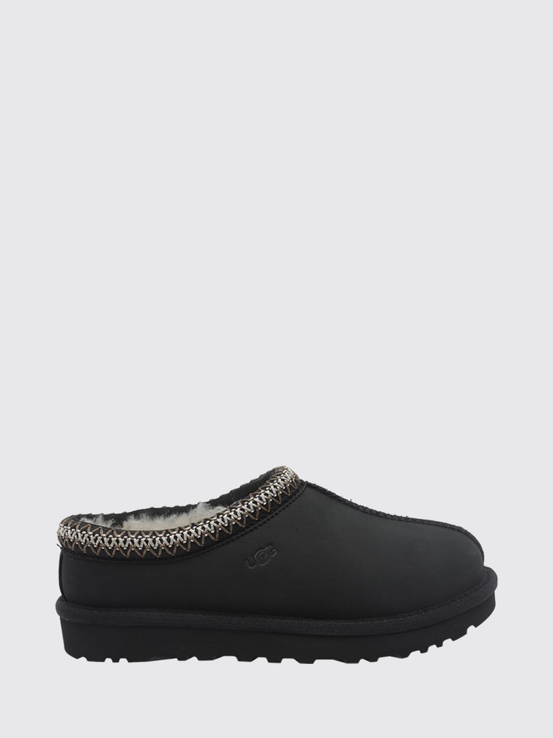 Ugg Suede Tasman Mules with Wool Lining and Signature Contrast Stitching