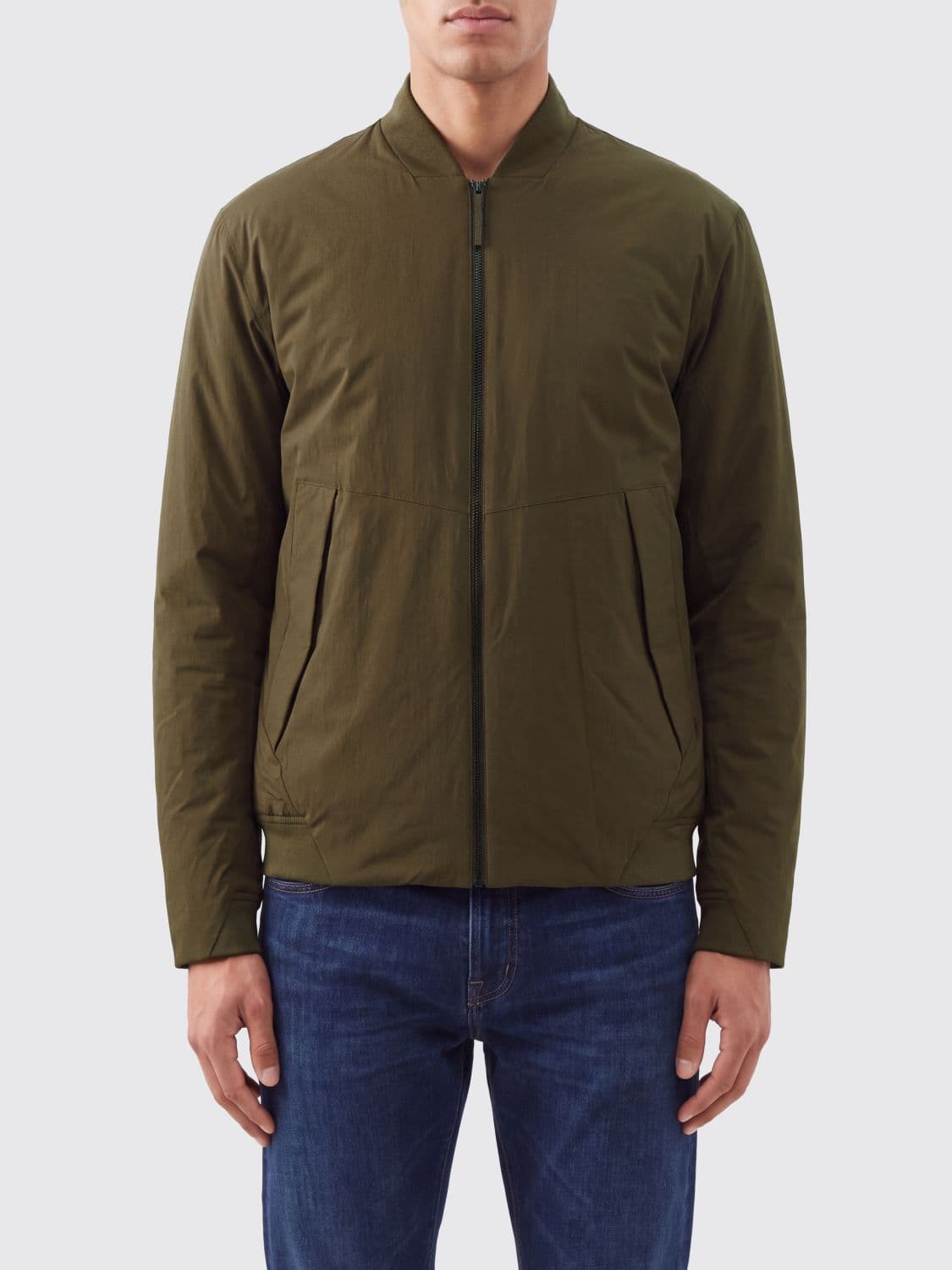 Veilance Diode Stretch Nylon Bomber Jacket with Classic Collar