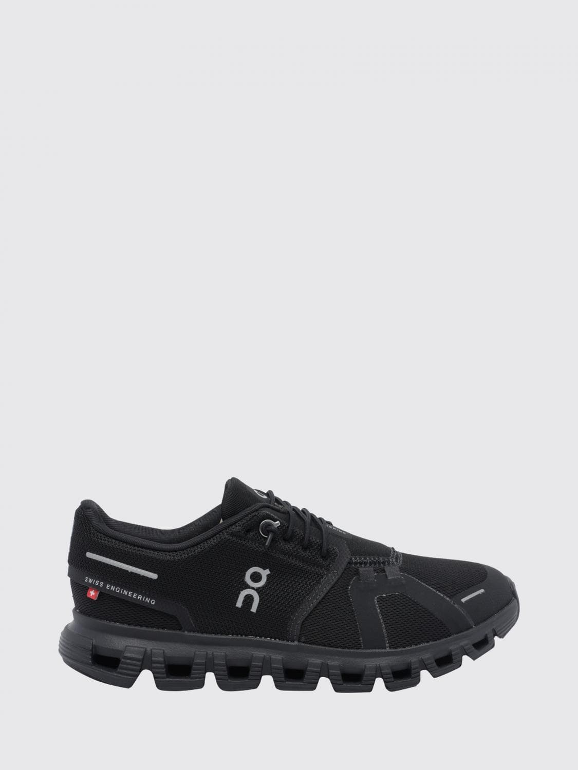 On Running Cloud 6 Breathable Technical Fabric Slip-On Sneakers with Elastic Laces