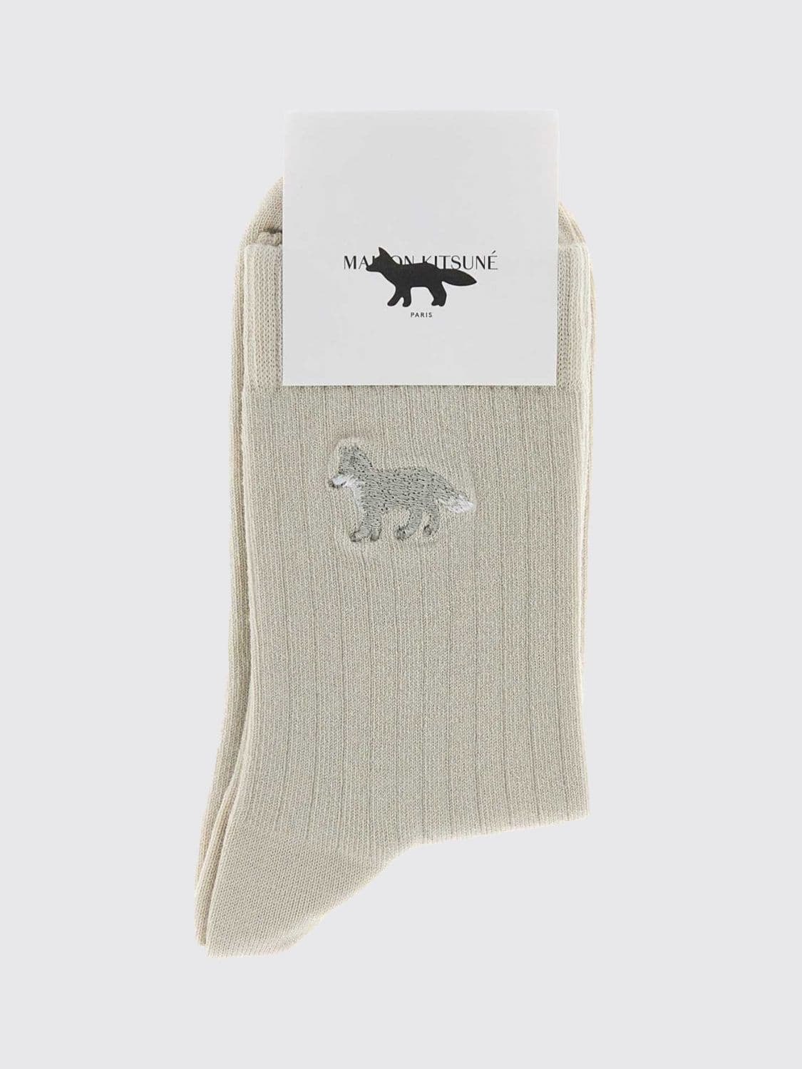 Maison Kitsuné Socks Woman color Beige