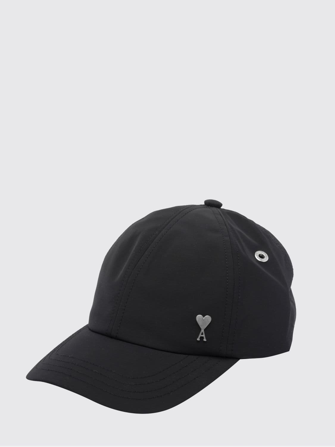 Ami Paris Contrast Logo Cotton Blend Baseball Cap