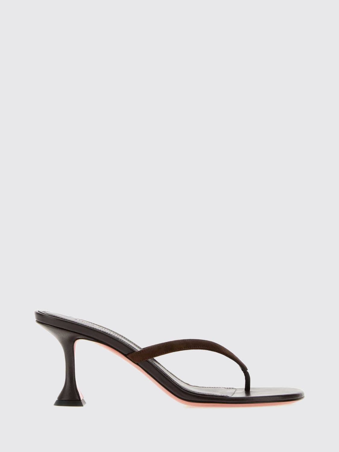 Amina Muaddi Heeled Sandal Woman color Coffee