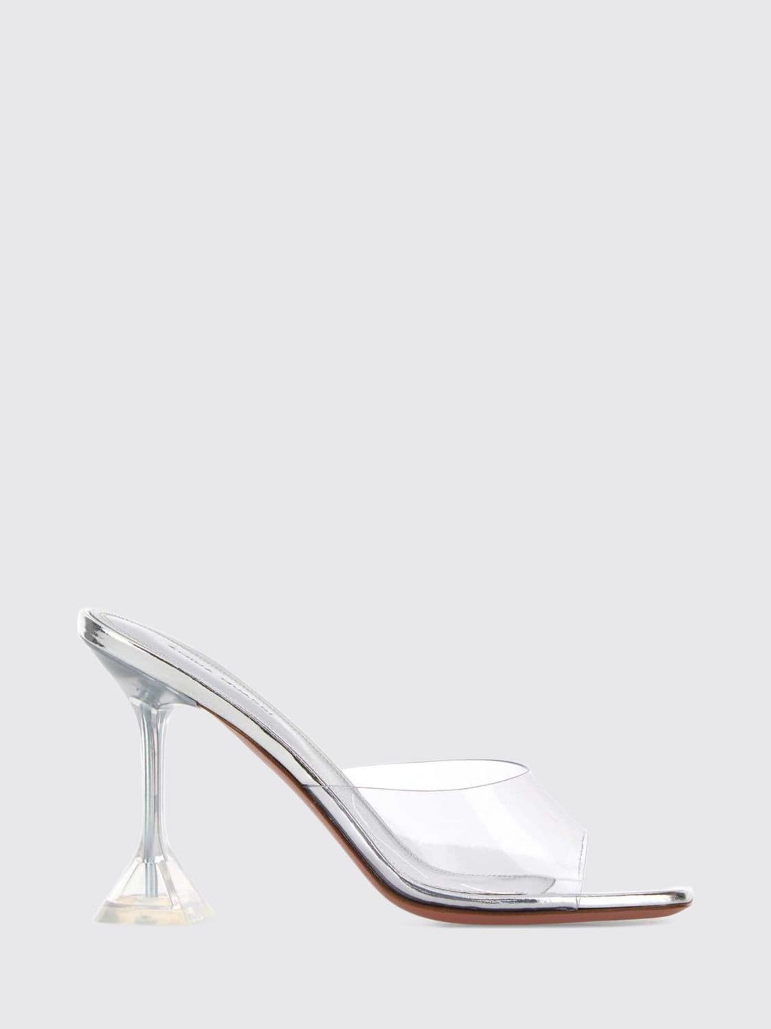 Amina Muaddi Heeled Sandal Woman color Transparent