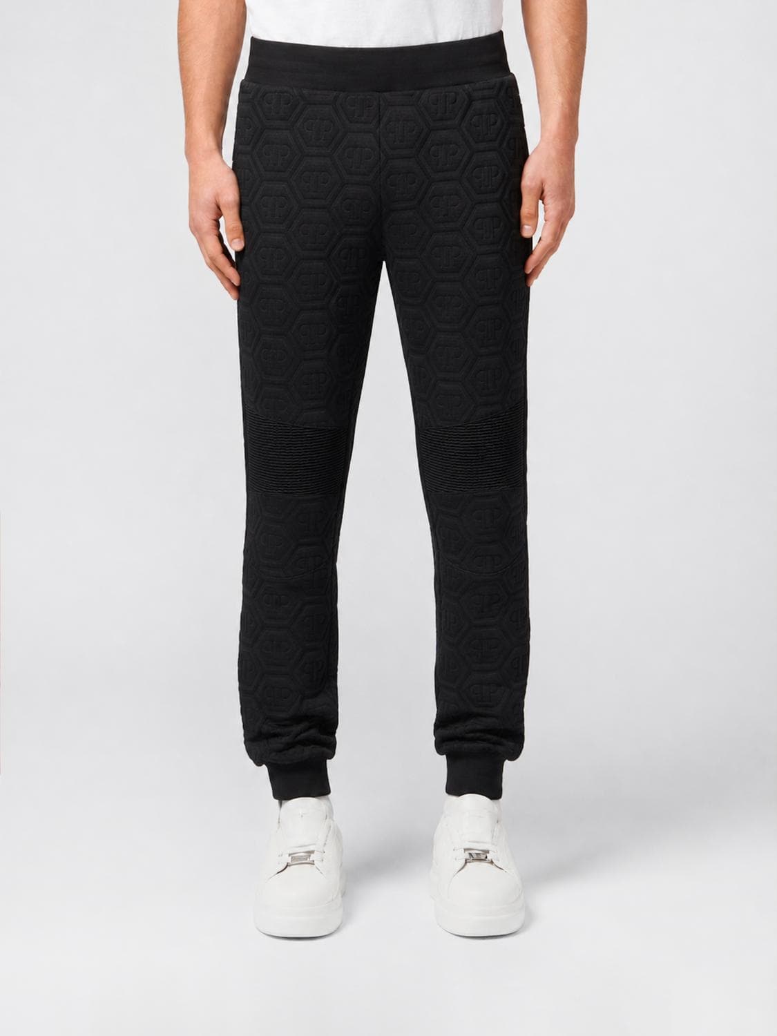Philipp Plein Straight-Leg Jersey Jogging Trousers with Monogram Logo