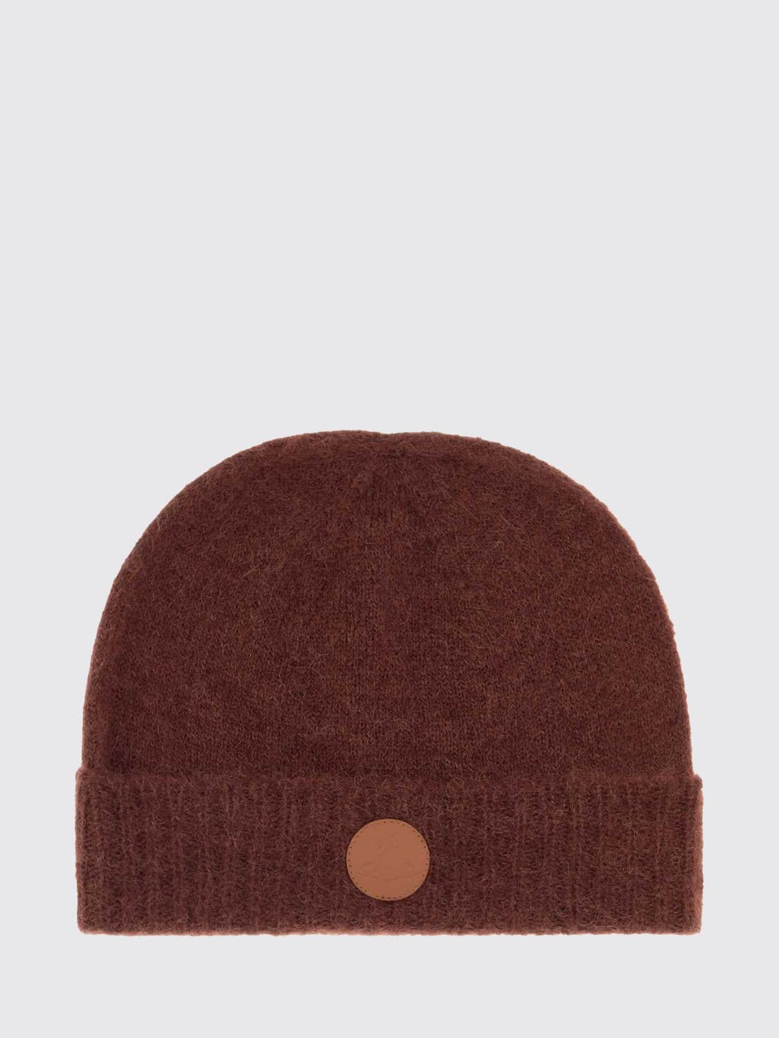 Vivienne Westwood Alpaca Wool Beanie with Applied Logo and Cuff