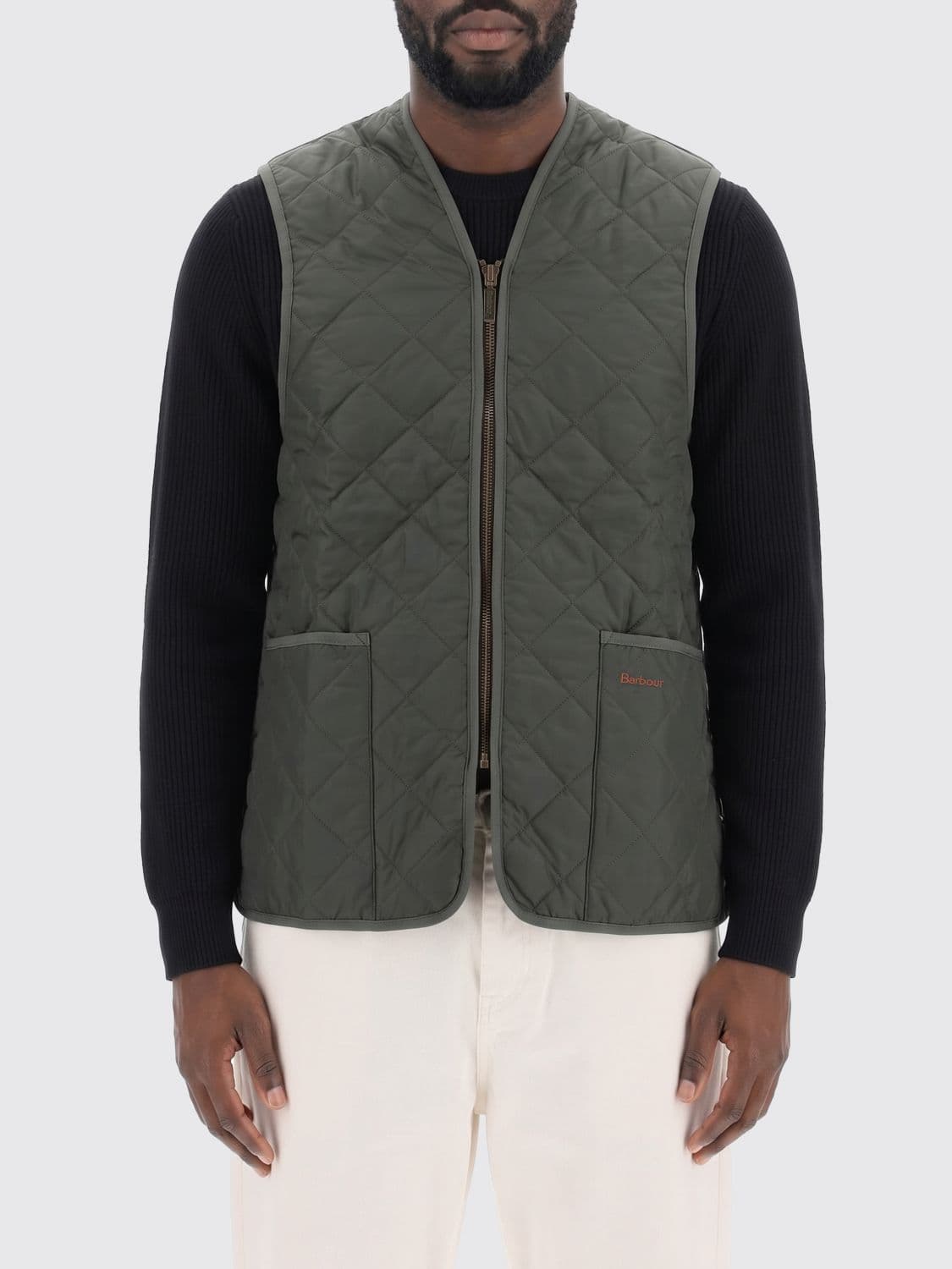 Barbour Suit Vest Men color Green