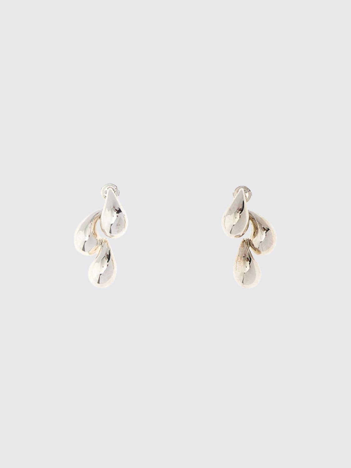 Bottega Veneta Drop Chain Sterling Silver Pendant Earrings