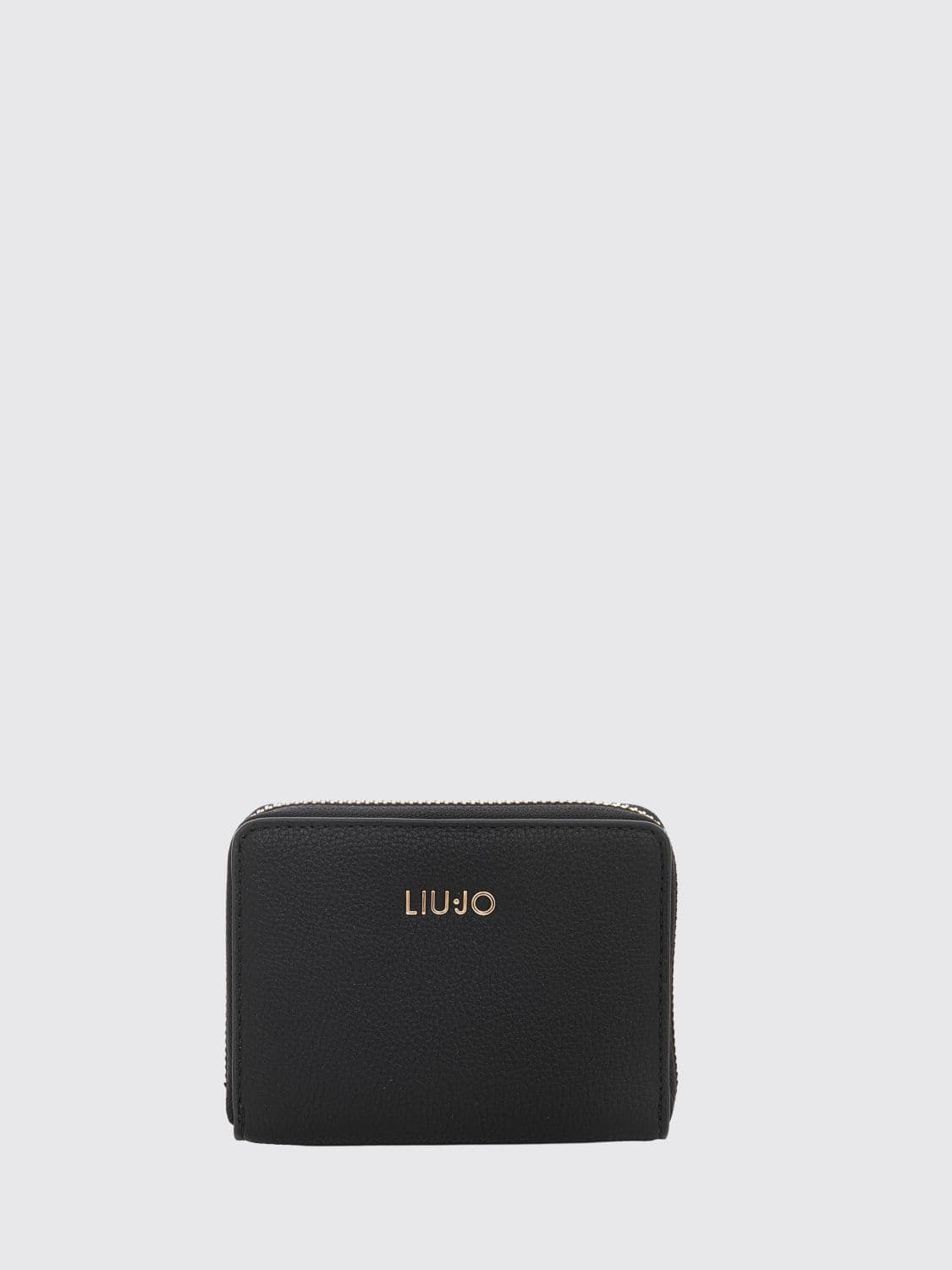 Liu Jo Continental Faux Leather Zip Wallet with Contrast Logo