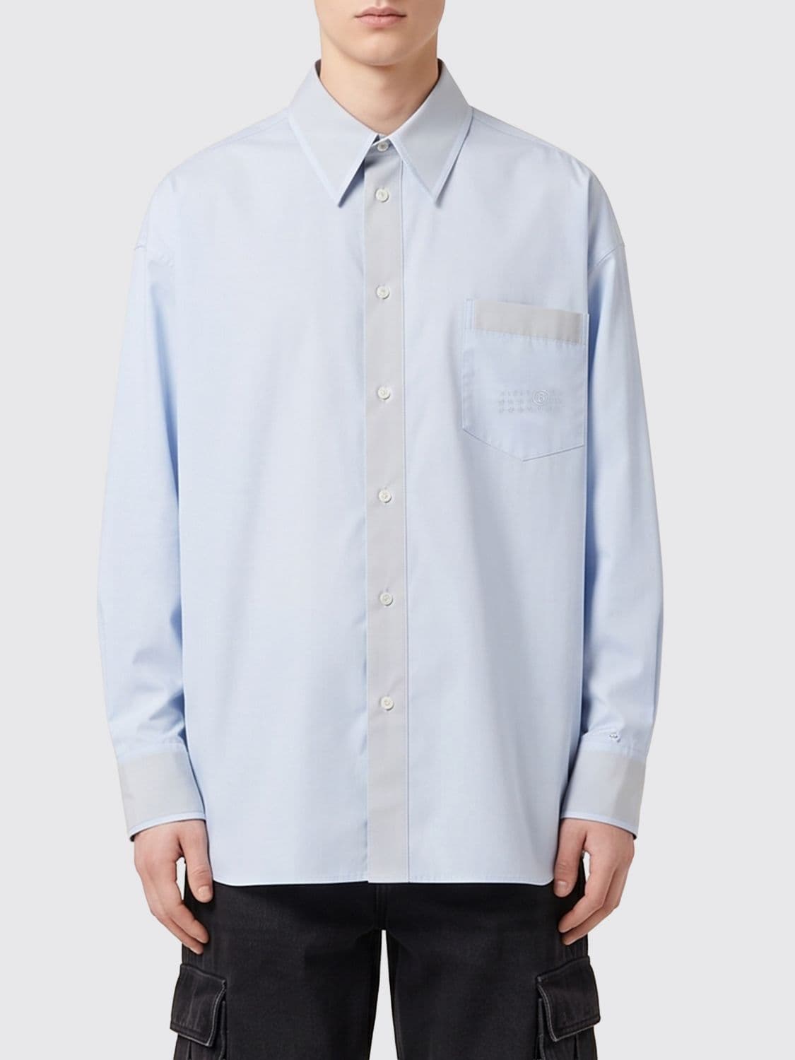 Mm6 Maison Margiela Shirt Men color Blue