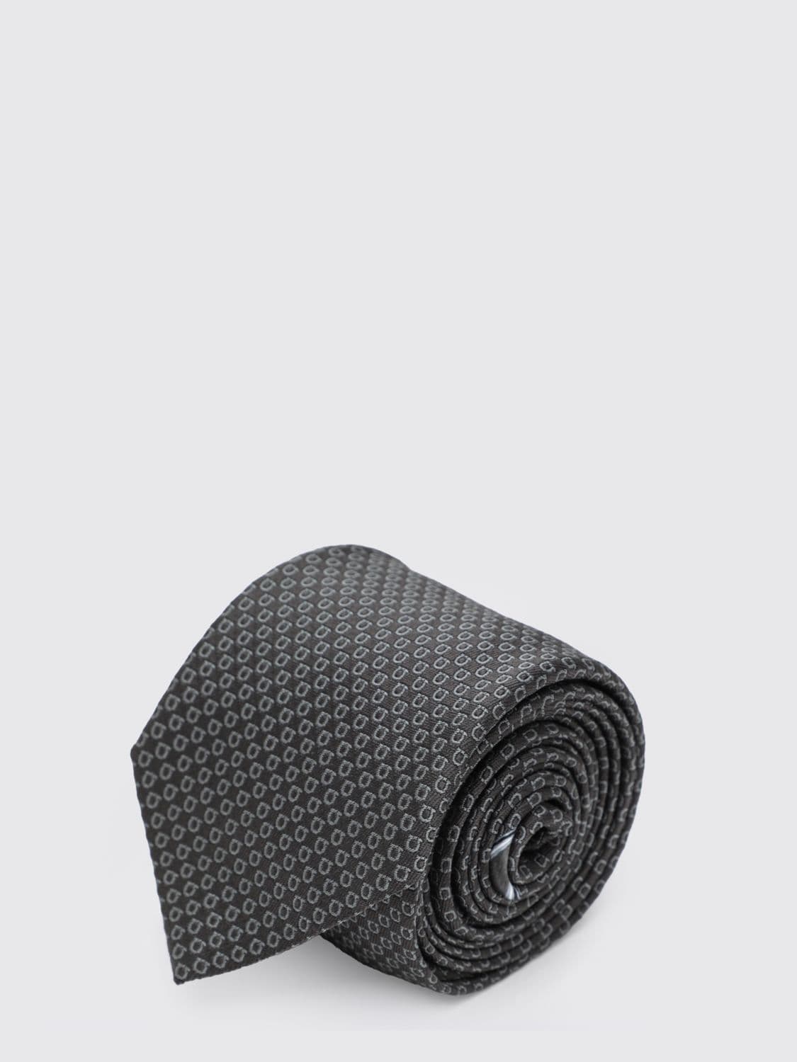 Ferragamo Tie Men color Grey