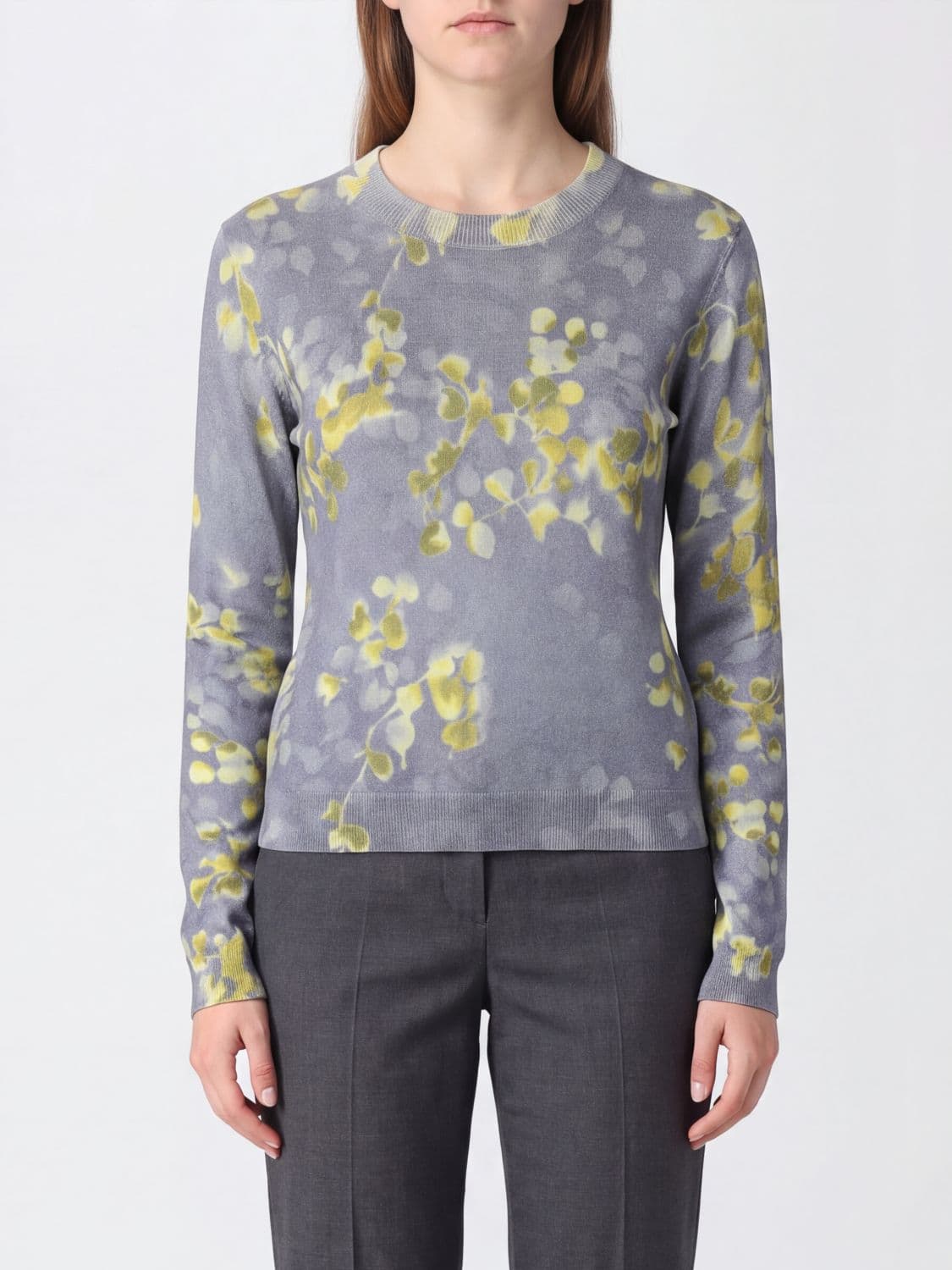In Bed With You Tartan Wool Crew-Neck Jumper with Ribbed Trims