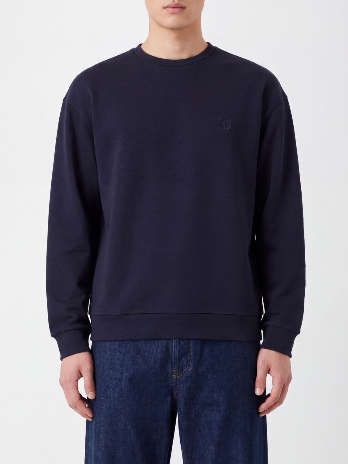 Giorgio Armani Sweatshirt Men color Blue