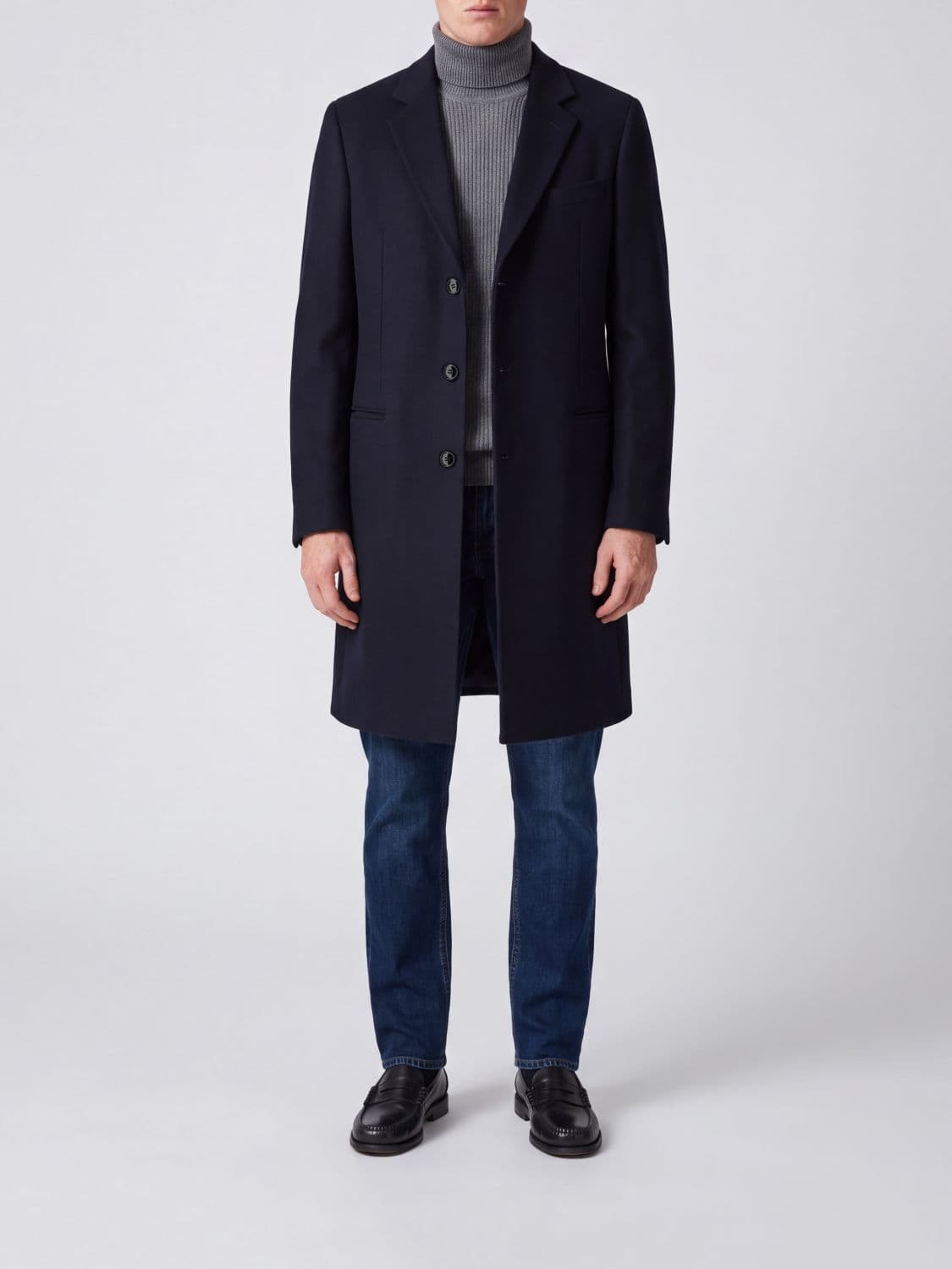 Giorgio Armani Coat Men color Blue