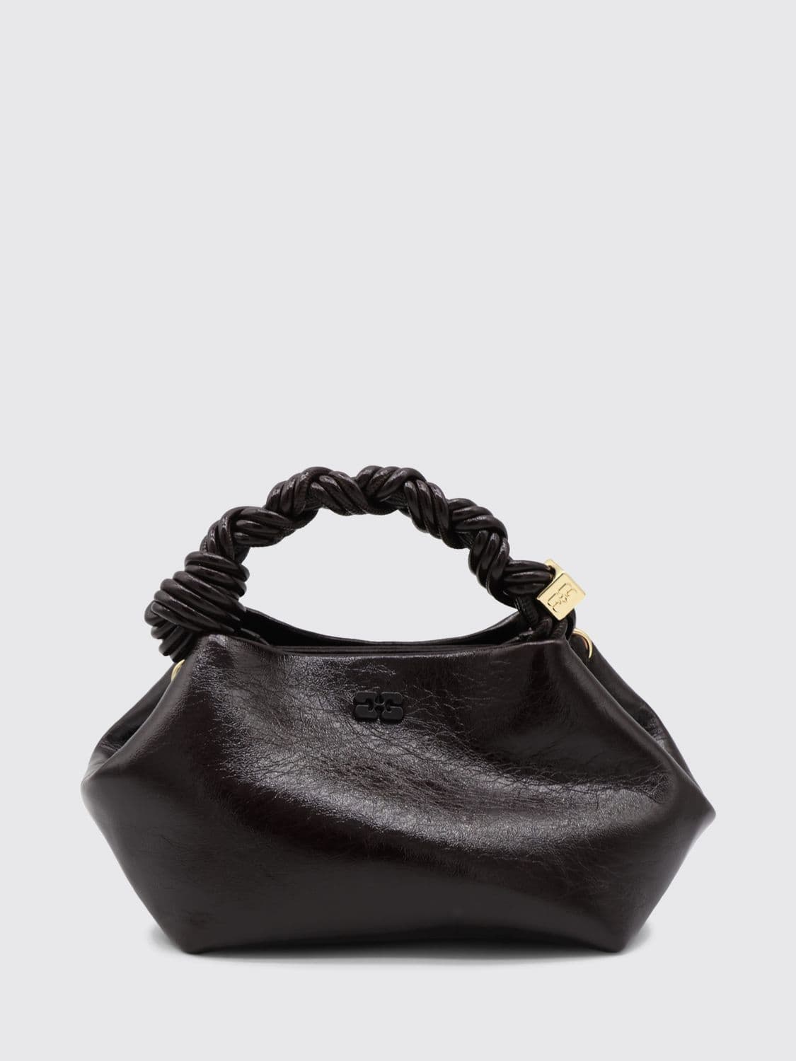 Ganni Bou Mini Bag with Butterfly Logo and Braided Handle
