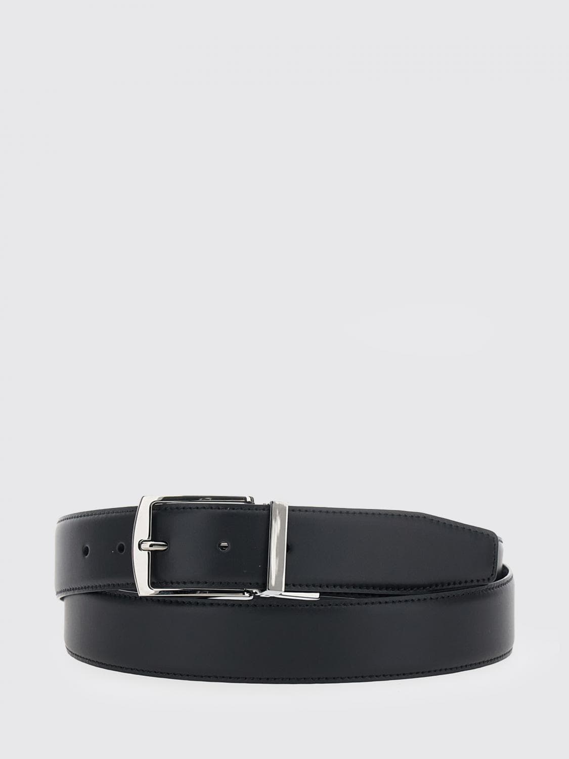 Giorgio Armani Reversible Leather Belt with Pin Buckle