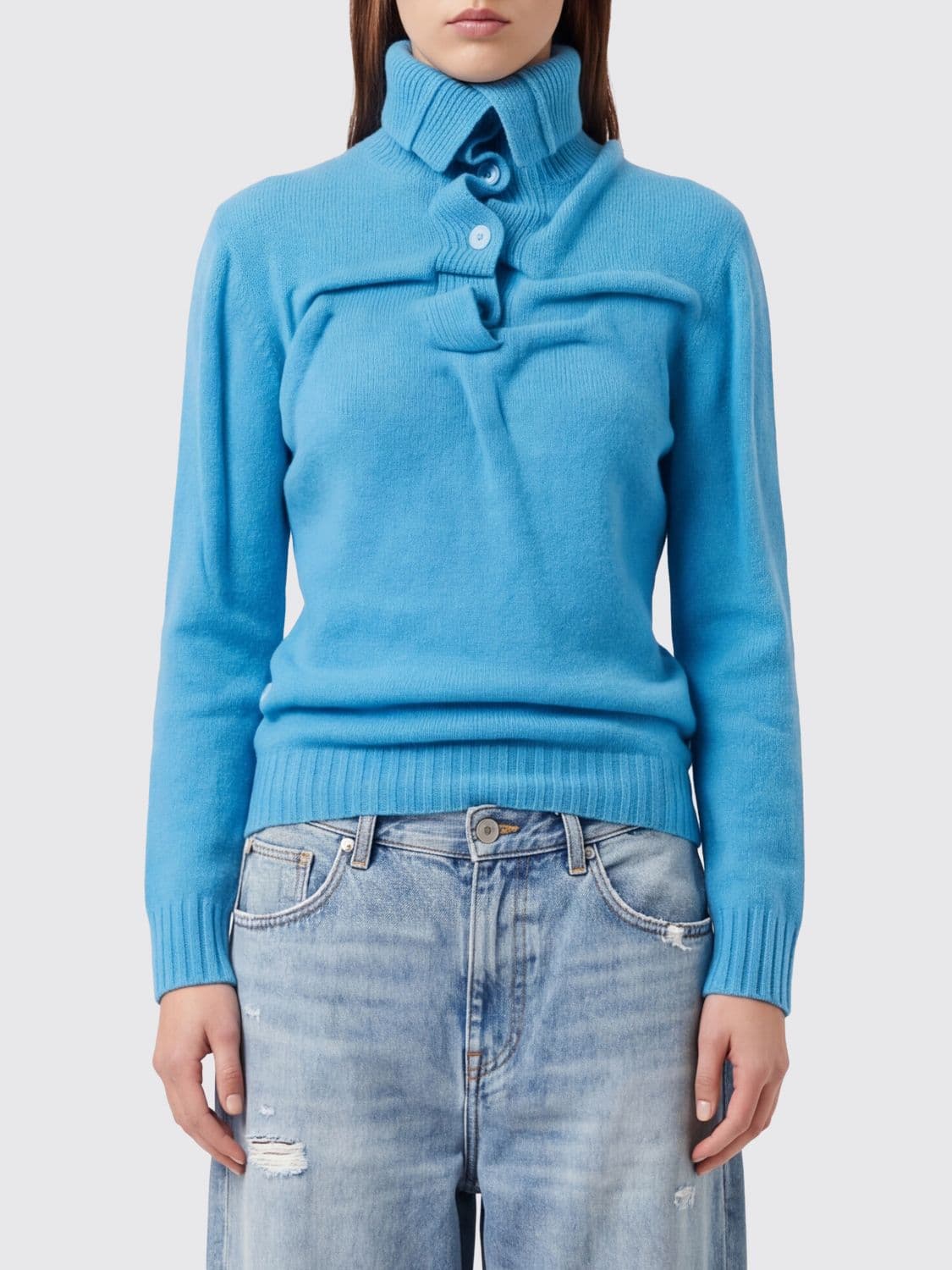 Diesel Sweater Woman color Gnawed Blue