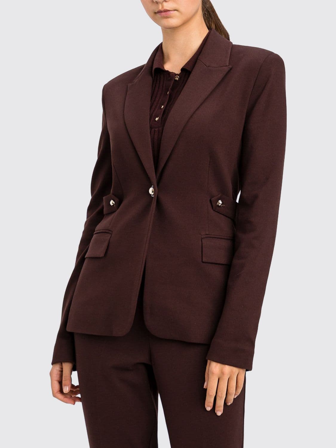 Actitude Twinset Jacket Woman color Brown