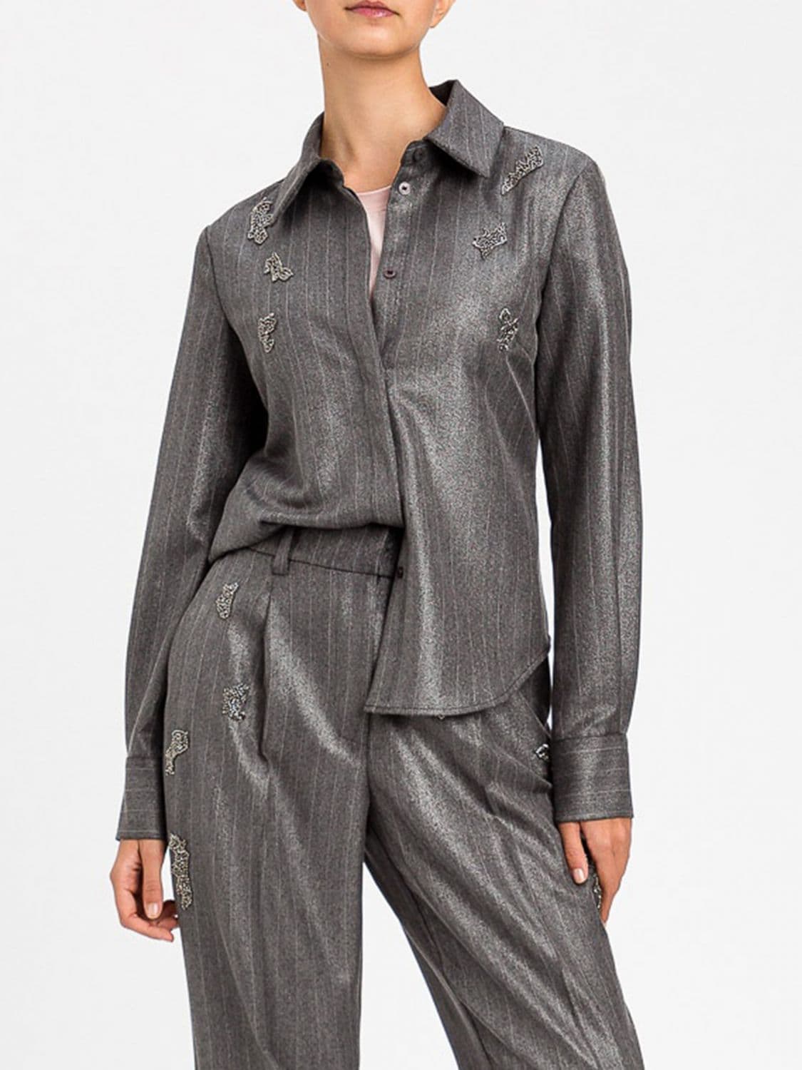Actitude Twinset Shirt Woman color Charcoal