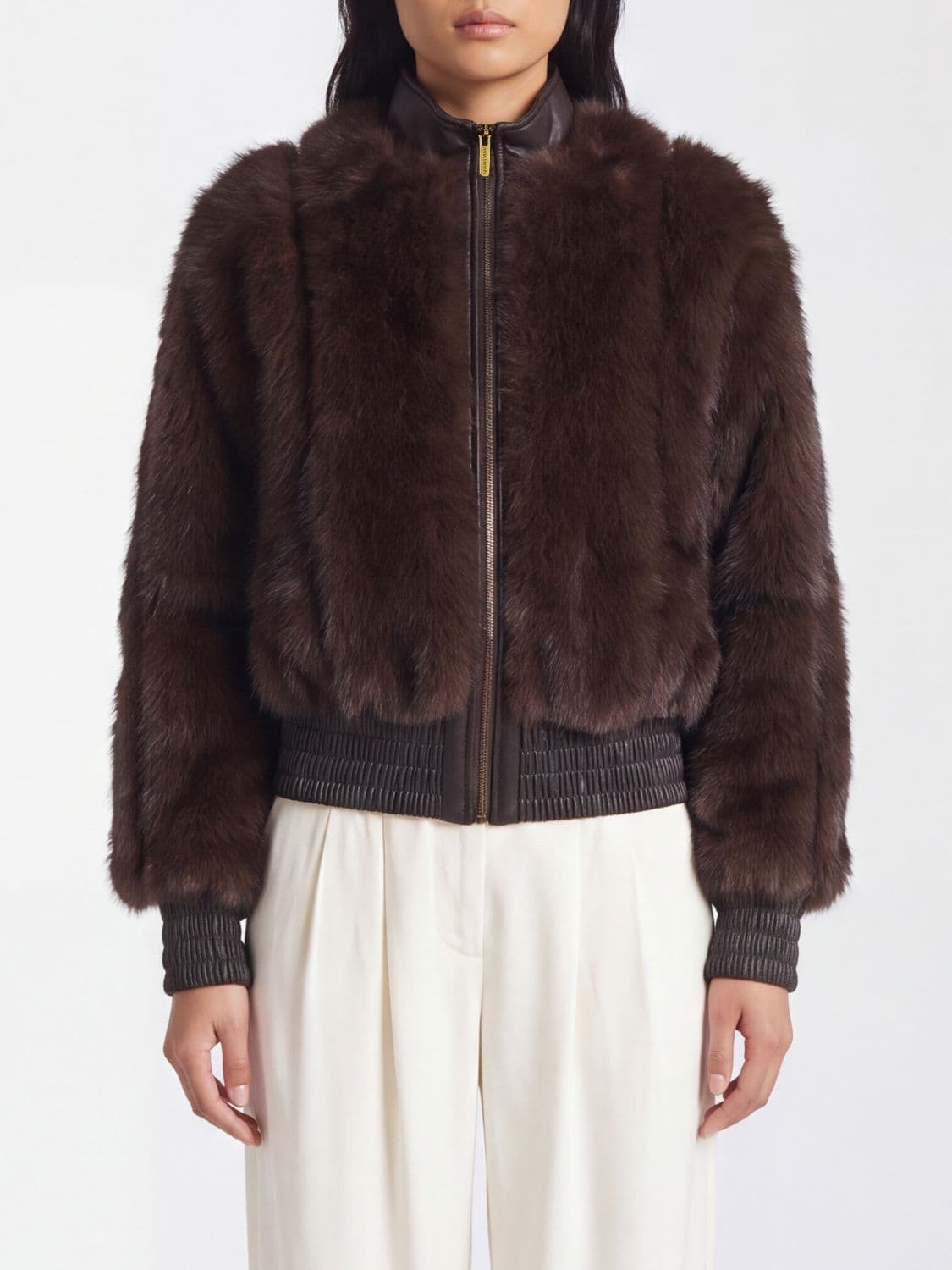 Zimmermann Fur Coat Woman color Brown