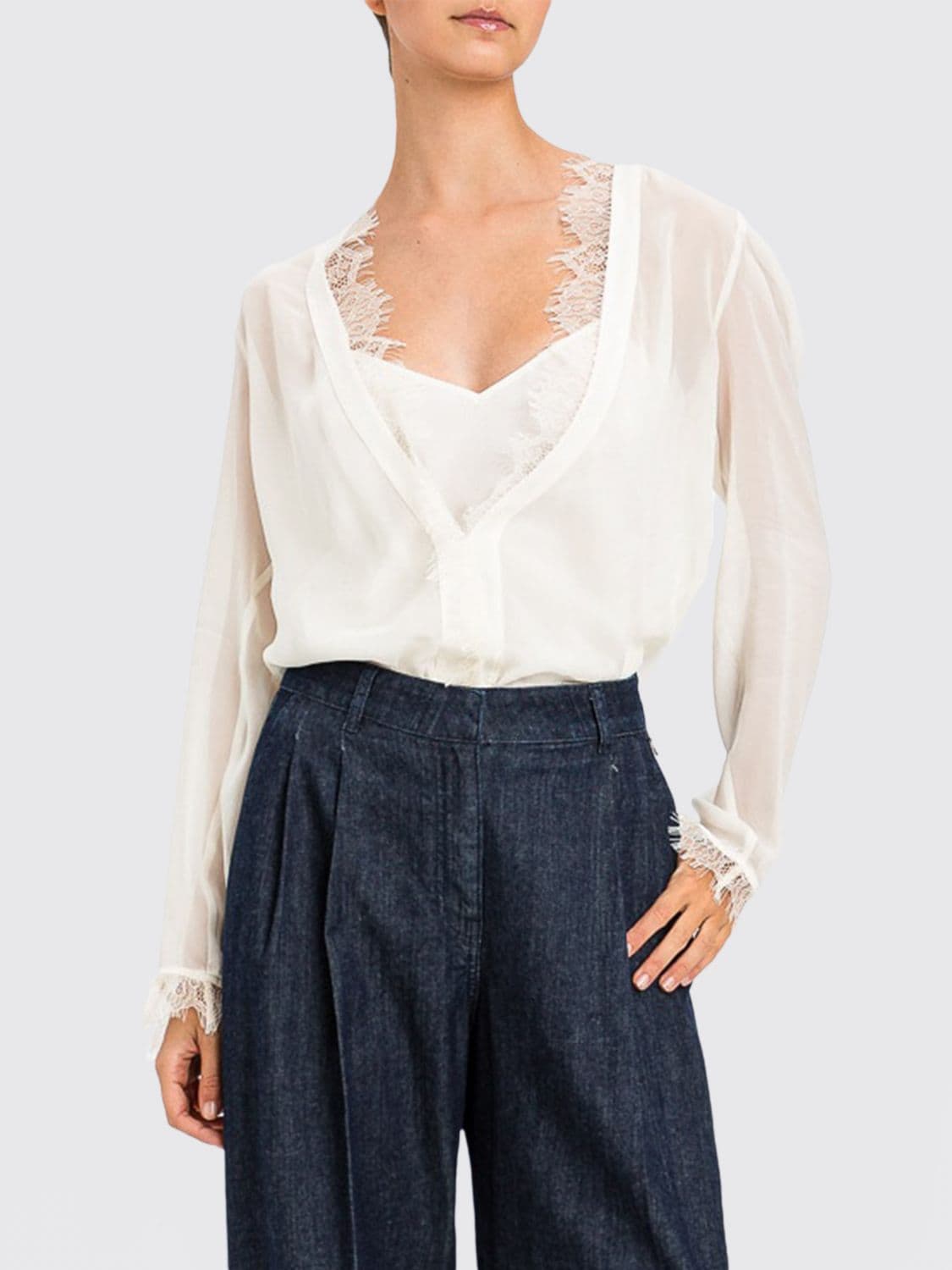Actitude Twinset Top Woman color White