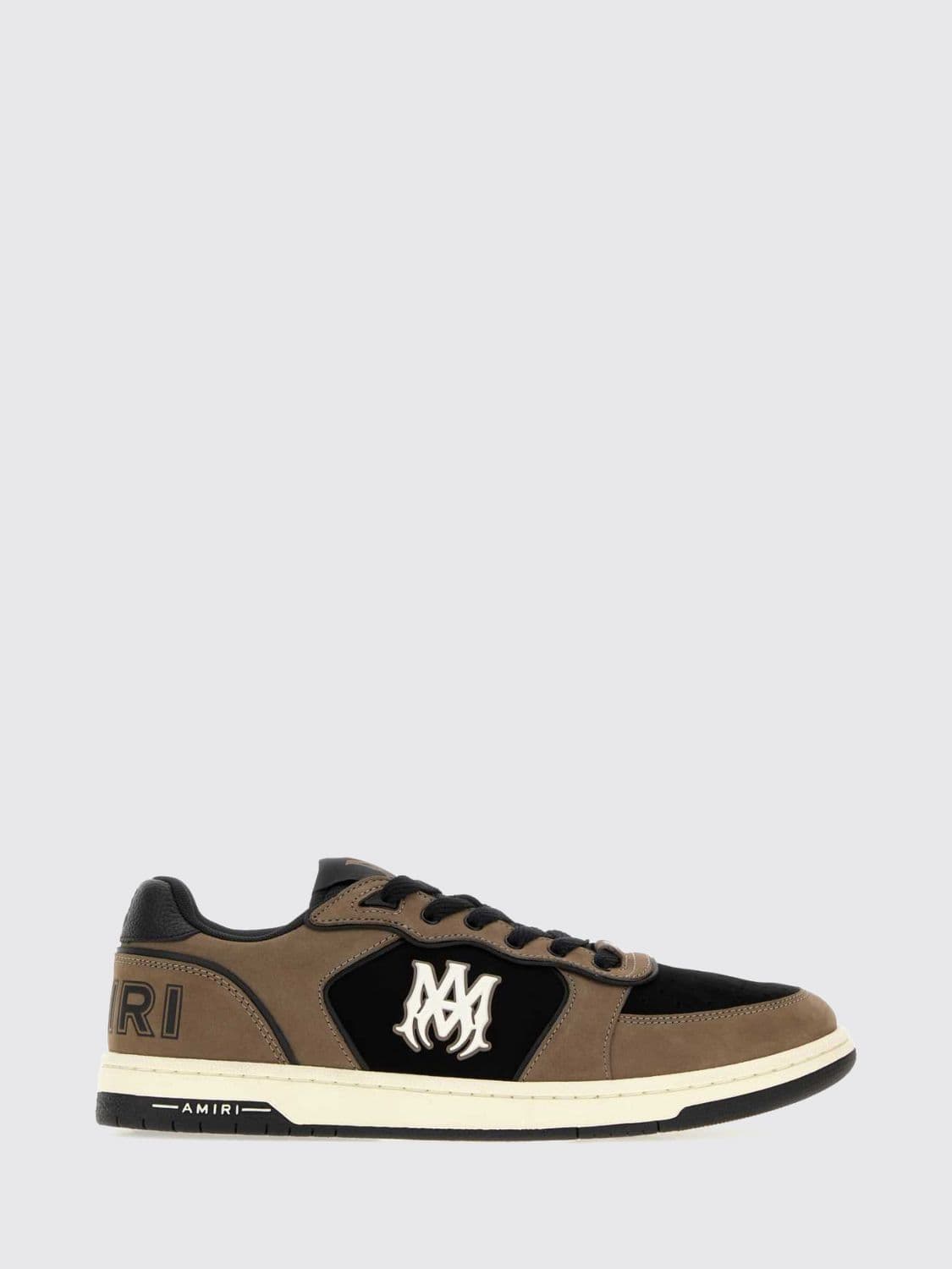 Amiri Newport Leather and Suede Sneakers with Contrast Logo