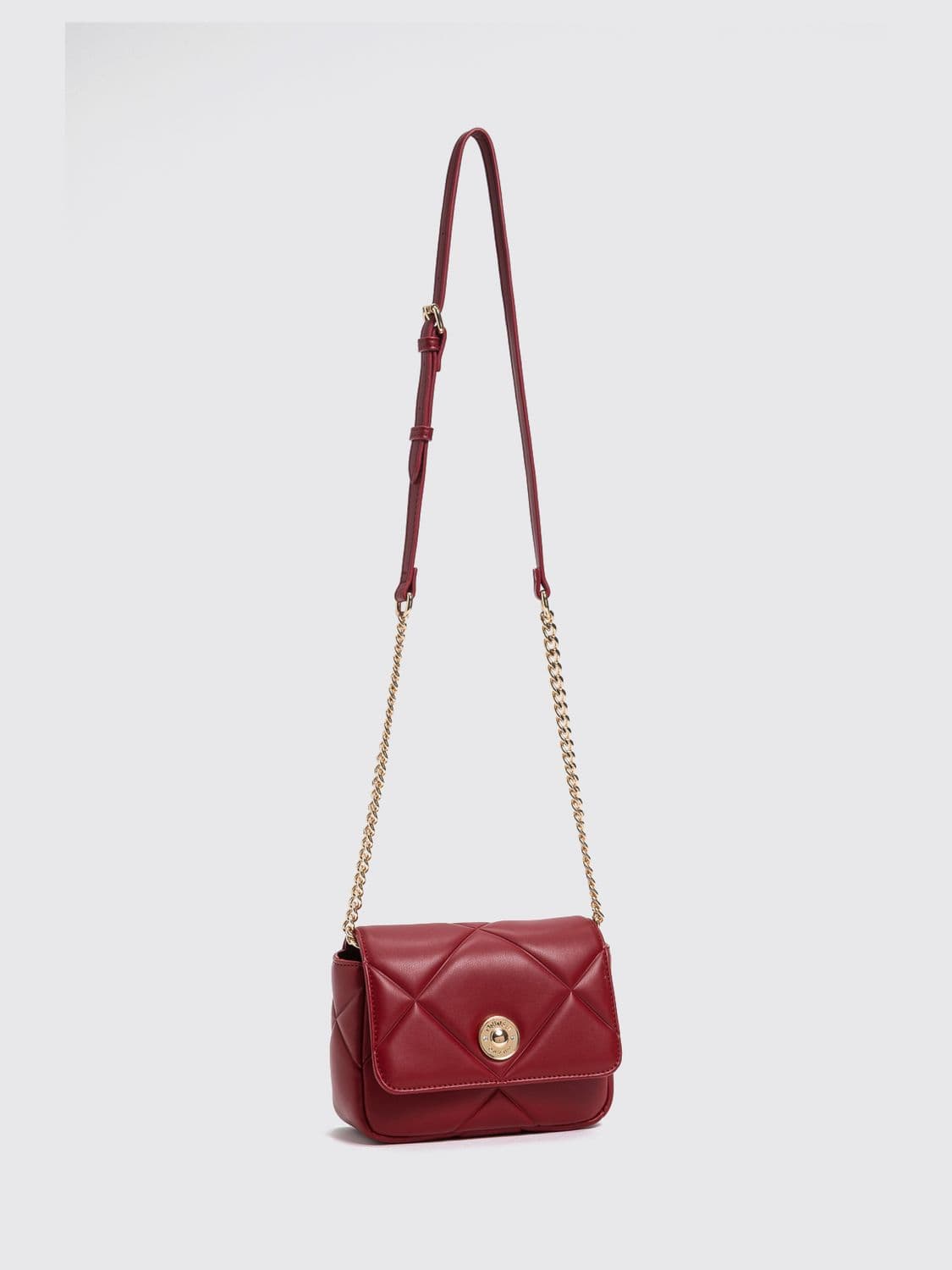 Twinset Quilted Mini Bag with Adjustable Strap and Logo