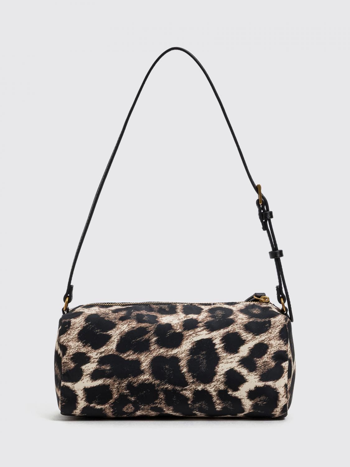 Twinset Animal Print Mini Shoulder Bag with Metallic Logo