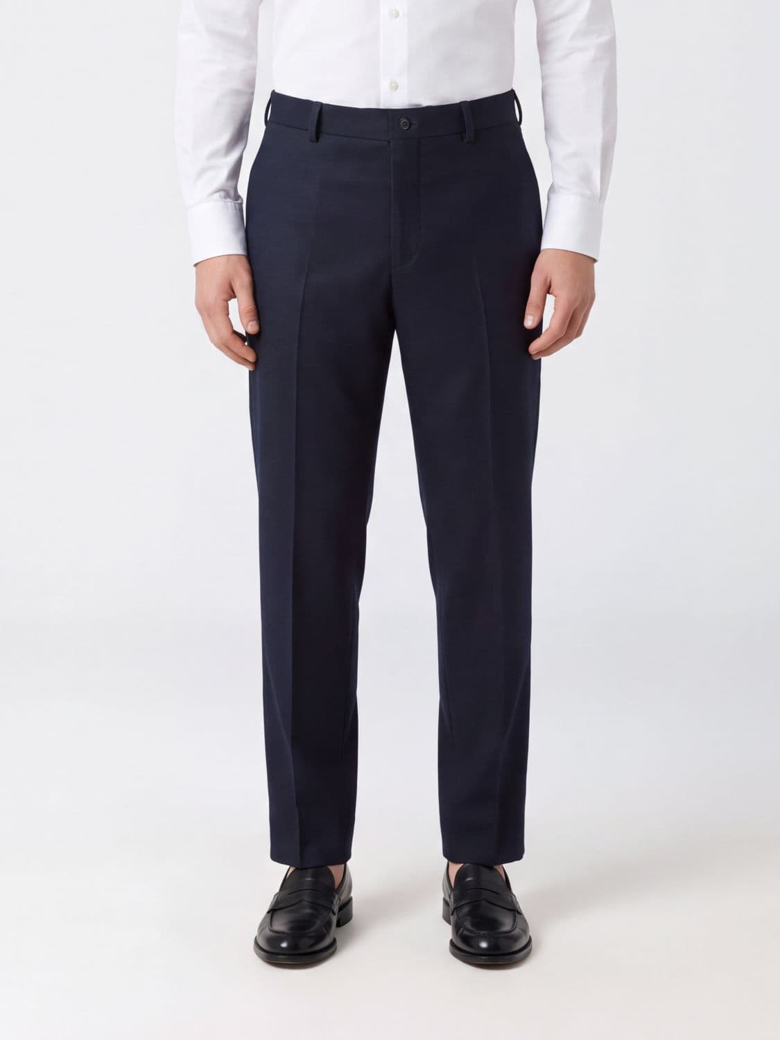 Eleventy Slim-Fit Wool and Cashmere Chino Trousers