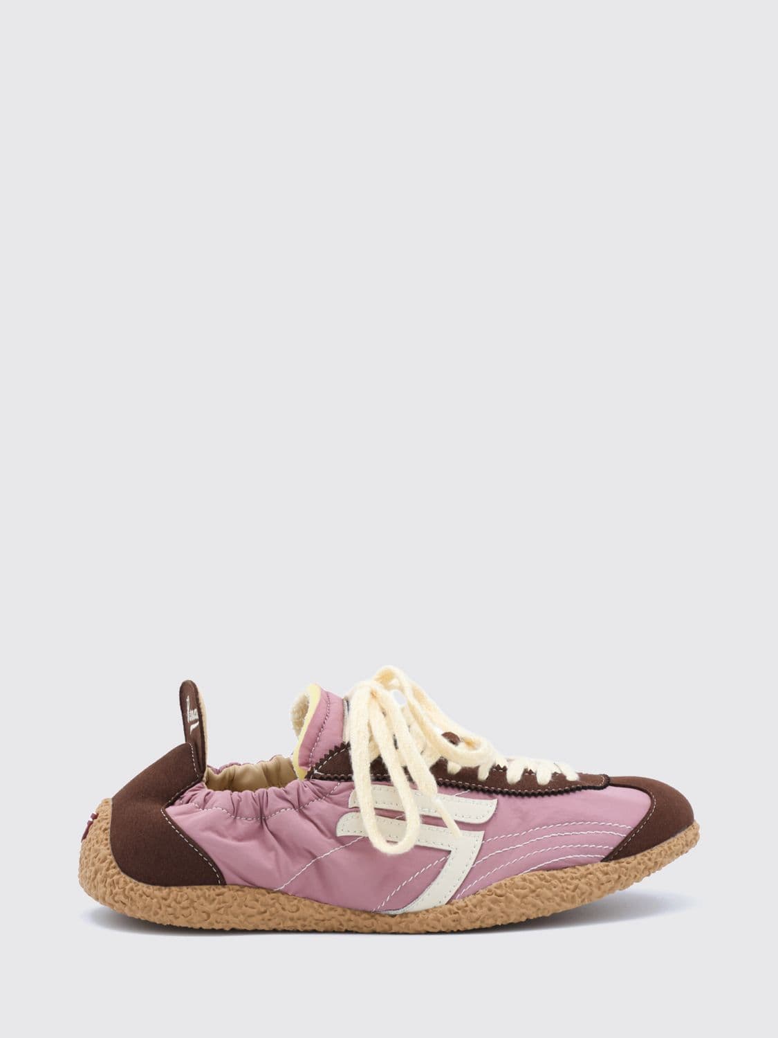 Puraai Panther Vegan Sneakers in Nylon and Synthetic Leather with Contrast Logo