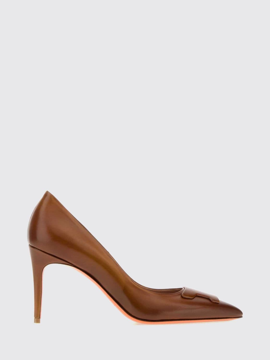 Santoni High Heel Shoes Woman color Camel