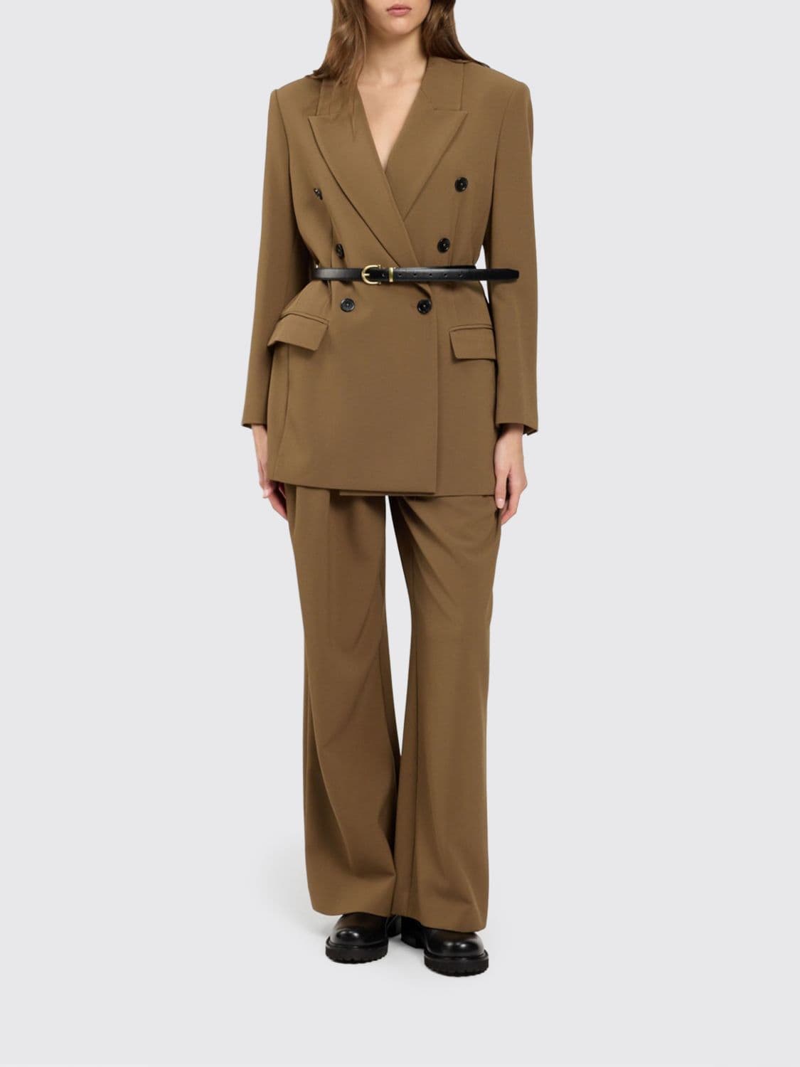 Twinset U & b Pants Woman color Brown
