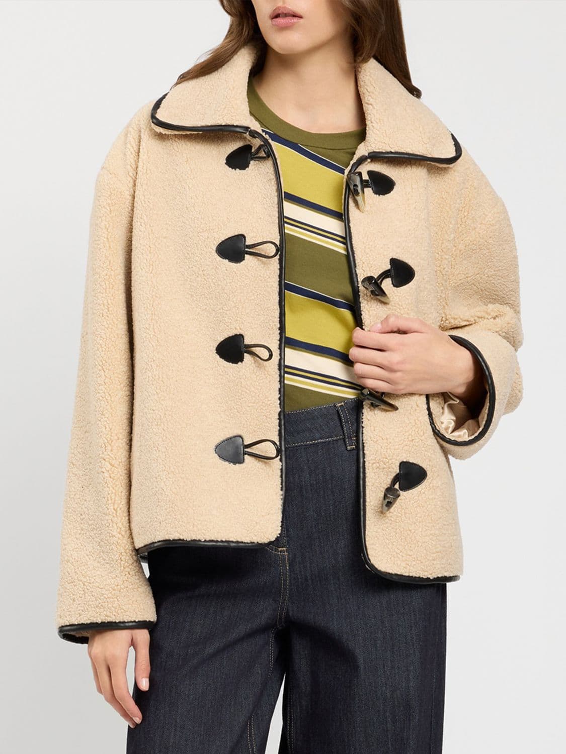 Twinset U & b Fur Coat Woman color Beige